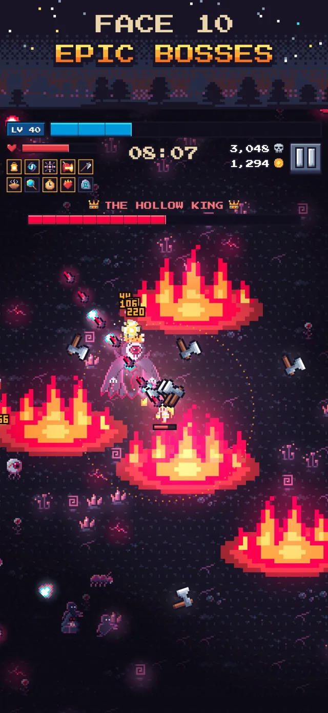 The Hollow King boss fight in the final stage