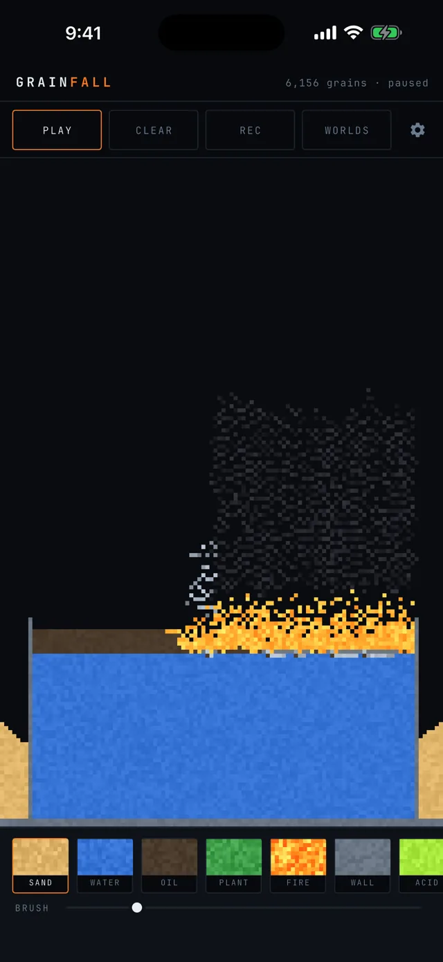 Oil burning on the surface of a water basin, smoke billowing above the flames