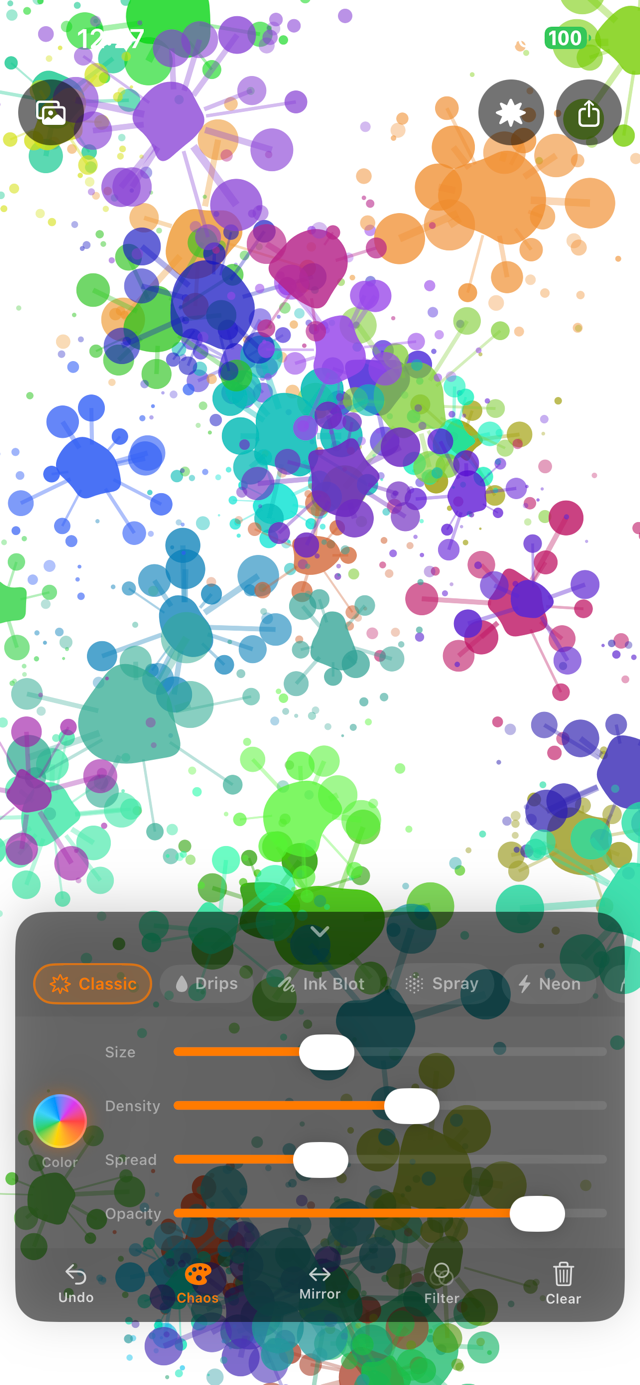 iSplatter on iPhone — screenshot 2 of 6